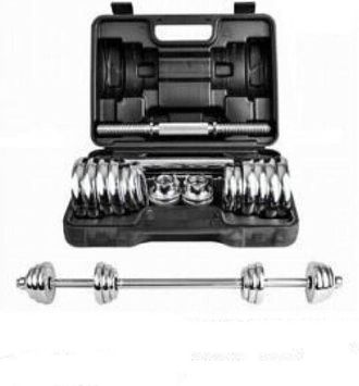 Trade Shop Trade Shop - Set Maniglie Manubri Dumbbell Bilanciere 30kg Regolabile Body Building Palestra