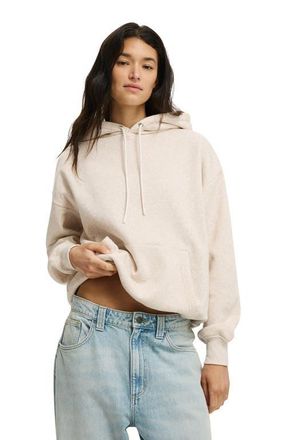 Cotton On Womens Premium Oversized Hoodie in Oatmeal Marle at Nordstrom, Size Xx-Small