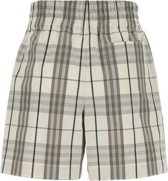 Burberry Womens Trousers Bermuda Shorts Beige Cotton Bermudas
