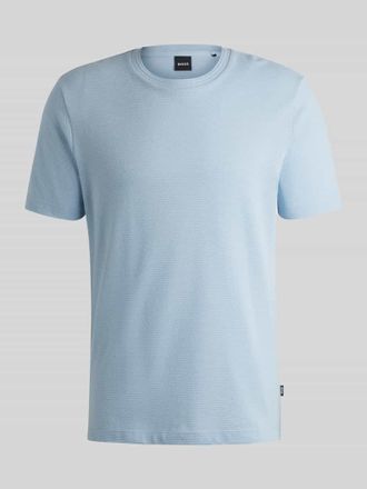 HUGO BOSS Regular Fit T-Shirt aus Baumwoll-Mix Modell TIBURT 240 in Bleu, Gr&ouml;&szlig;e XXXL