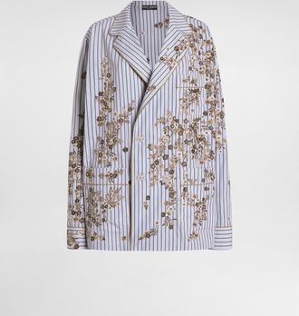 Dolce & Gabbana Poplin Vanity Shirt With Thread Floral Embroidery - Woman Shirts And Tops Multi-colored 40