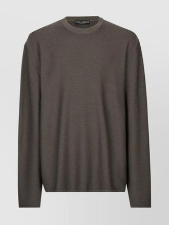 Dolce & Gabbana cotton fine-knit crew-neck sweatshirt