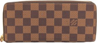 Louis Vuitton Damier Canvas Ebene Damier Canvas Coin Purse/Coin Case (Pre-Owned)