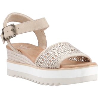 Toms Toms Diana Leather WoMens Champagne Sandals - Beige - Size UK 7
