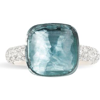 POMELLATO Nudo Maxi Ring in Blue Topaz Diamonds at Nordstrom, Size 7.5