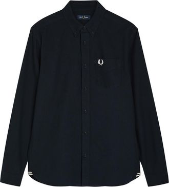 Fred Perry Oxford Logo-embroidered Cotton Shirt - Navy - XL