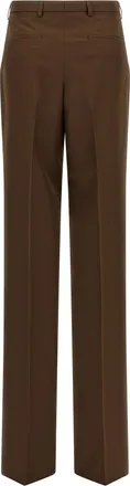 Gucci Womens Brown Polyester Dress Pants