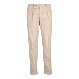 Michael Coal Broeken, Heren, Beige, W32, Katoen, Brad 1+ Pantalone