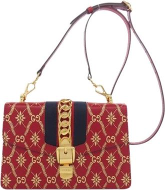 Gucci Pre-owned Cross Body Bags, female, Red, Size: ONE SIZE Pre-owned Vintage Shoulder Bag
