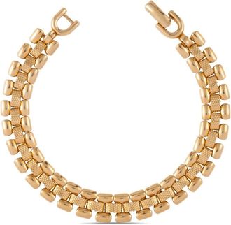 Susan Caplan Vintage 1980s Monet link bracelet - women - 22kt Gold Plated - One Size