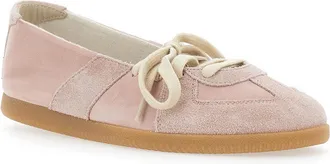 Maison Margiela Womens Low Top Sneakers Pink Leather-Suede Sheep Trainers