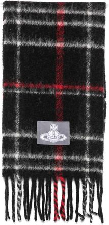 Vivienne Westwood Orb-patch Check-pattern Scarf