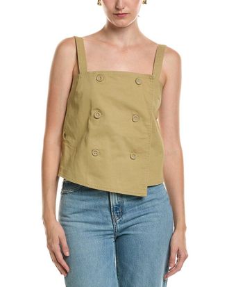 Officine G&eacute;n&eacute;rale Trudi Twill Wrap Top
