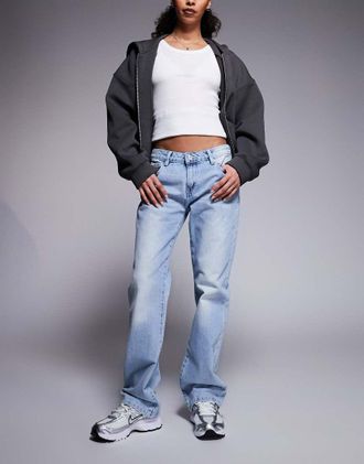 Juicy Couture Jeans skinny a vita bassa lavaggio blu chiaro con logo in strass