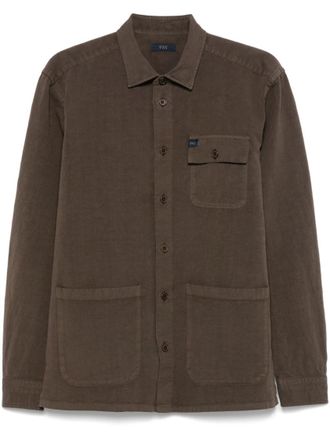 Fay Brown Over Fit Shirt