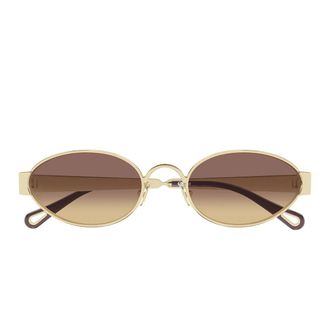 Chlo&eacute; Sunglasses Ch0355 S 002 Gold/Brown Women