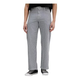 Dickies Pantaloni Carpenter Larghi Dritti in Tela Hickory - - Trousers - Uomo - Blu - W32
