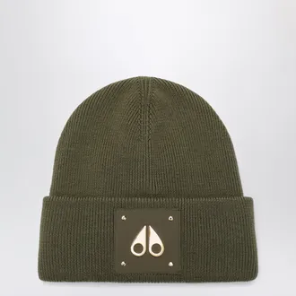 Moose Knuckles Berretto Gold Series Icon verde in lana