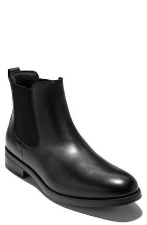 Cole Haan Newmark Grand Water Resistant Chelsea Boot in Black /Black at Nordstrom Rack, Size 10.5
