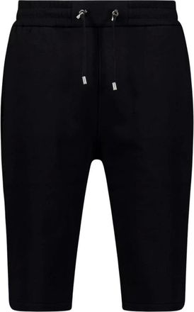 Balmain Black Cotton Bermuda Shorts