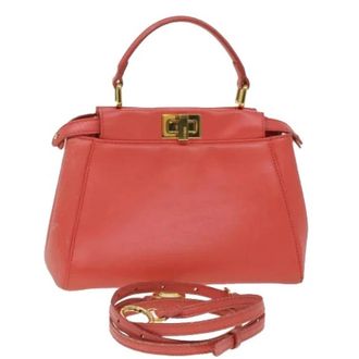 Fendi Pre-owned Vintage Handtas - Dames - Vintage Handtas - Oranje - ONE Size - Leer - Vintage