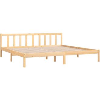 vidaXL 810102 Bed Frame without Mattress Solid Wood 200x200 cm Vidaxl