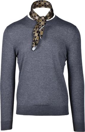 Wild Cashmere Zijde Kasjmier Trui - Heren - Ronde hals truien - Grijs - M - Kasjmier - Truien & Vesten