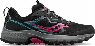 Saucony Womens Excursion Tr16 Trail Running Shoes In Black/fuschia