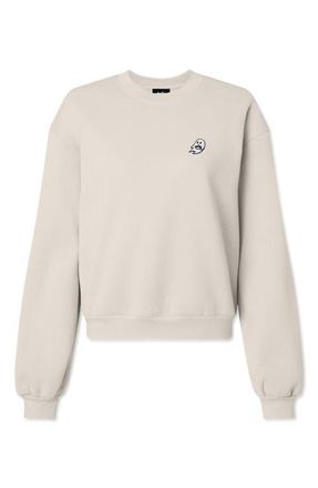 Dalix Spook-a-Latte Relaxed Sweatshirt in Bone at Nordstrom, Size Xx-Large