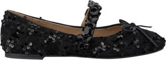 Alma En Pena Tweed ballerina - Dames - Ballerinas - Zwart - 39 EU - Tweed - Schoenen