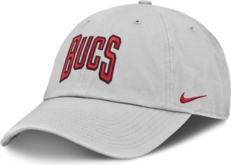 Nike Tampa Bay Buccaneers Primetime Club Arched Nike Mens NFL Adjustable Hat in Grey | NF020BB8B-BYX