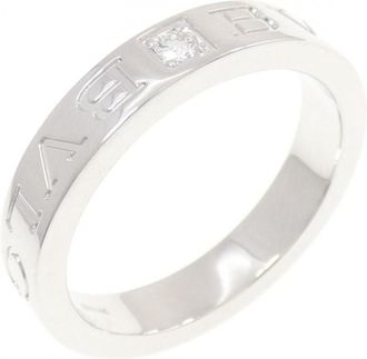 Bulgari White Gold White Gold (18K) Band Ring (Pre-Owned)