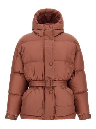 Ienki Ienki quilted belted jacket - Brown