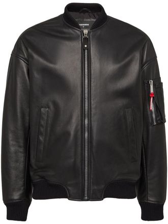Dsquared2 Leather Bomber Clothing
