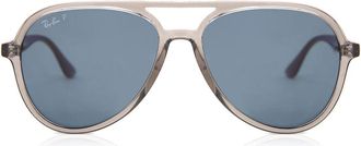 Ray-Ban RB4376 Polarized 65722V Mens Sunglasses Clear Size 57