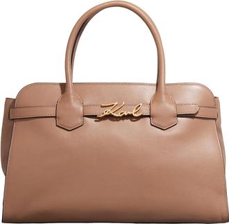 Karl Lagerfeld Crossbody Bags - K/Signature Top Handle - brown - Crossbody Bags for ladies