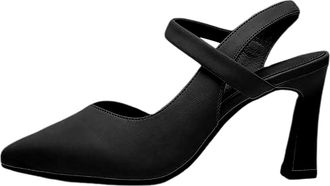 Generic Womens High Heels Comfortable Breathable Slippers for Casual Wear Spring Summer Autumn Lightweight Fashion Shoes with Classic Design, black, 2/2.5 UK