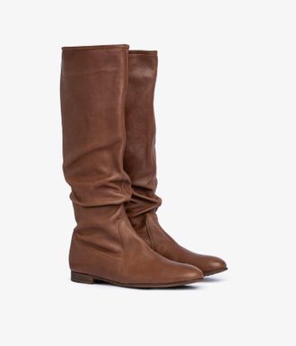 Pedro Garcia Brown suede flat boot| Gintare | Fall winter 26 |