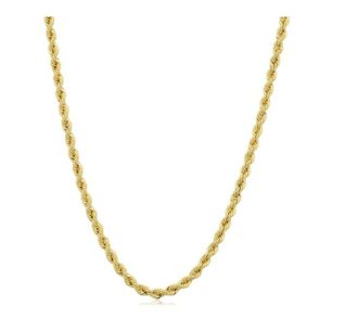 Pompeii3 14k Yellow Gold Filled Unisex 2.10 millimeter Rope Chain Necklace