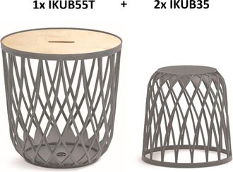 Prosperplast Conjunto De Muebles Multifunci&oacute;n 2+1 Uniqubo Iku Bs 3 - Interior Y Exterior