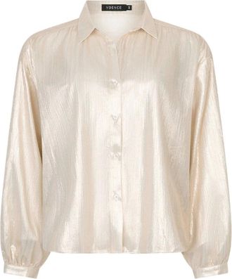 Ydence Ydence, Dames, Blouses & Shirts, Beige, Maat: XS