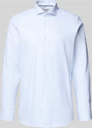 Olymp Level 5 Regular Fit Businesshemd mit Haifischkragen in Bleu, Größe 38