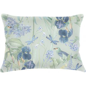 Anaya with Love Tropical Paradise Aqua Linen Pillow Sham at Nordstrom