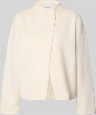 Rich & Royal Jacke Viskose-Mix mit Knopfverschluss in Ecru, Gr&ouml;&szlig;e L
