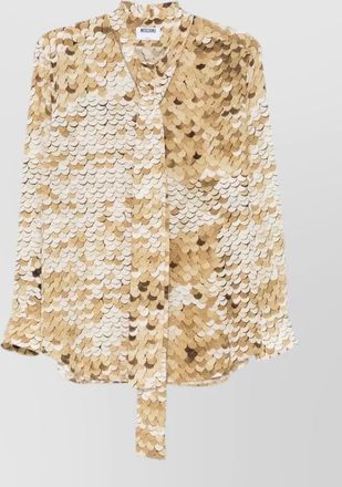 Moschino silk long-sleeve blouse