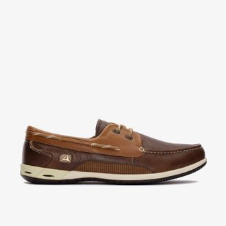 Clarks Orson Harbour Brown Leather Schoenen