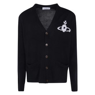 Vivienne Westwood Alex Cardigan - Heren - Truien - Zwart - Maat: L Zijde