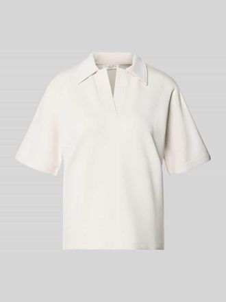 Christian Berg Regular Fit Poloshirt mit V-Ausschnitt in Ecru, Gr&ouml;&szlig;e XXL