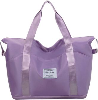 Generic Travel Tote Shoulder Bag Nylon Spacious Design Multiple Zip Compartments for Organisation Stylish Crossbody Bag for Airport Travel and Daily Commuting