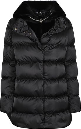 Herno A-Sape Faux Fur Polyester Down Jacket